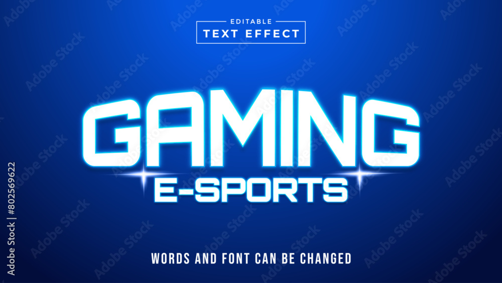 gaming editable text effect