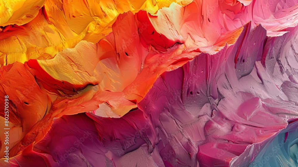 Combine A Vibrant Palette With Textured Elements photo