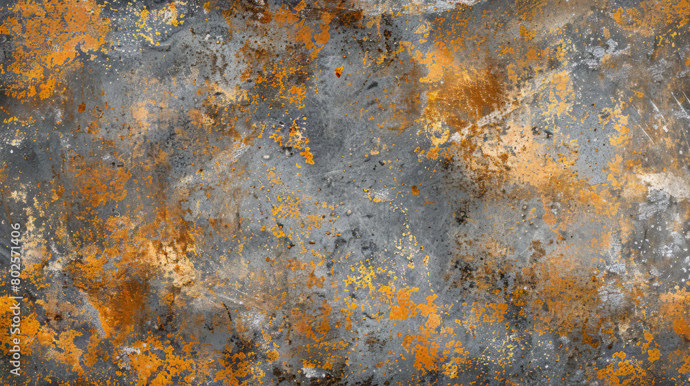 Grunge rusty gray metal corten steel stone background  wallpaper texture banner panorama.