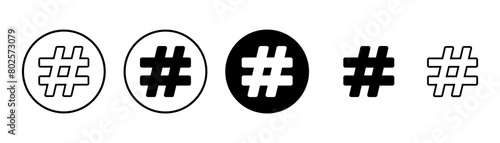 Hashtag icon vector isolated on white background. hashtag vector icon