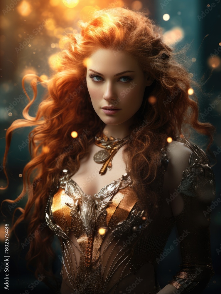 Enchanting fantasy portrait of a mysterious woman Enchanting fantasy portrait of a mysterious woman