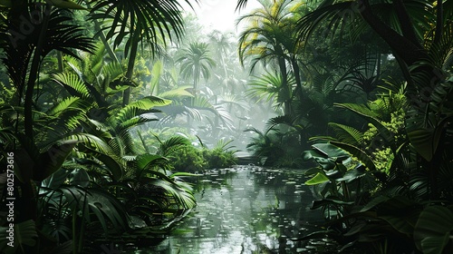 Hauntingly Real: Jungle Life in Gothic Photorealistic Rendering