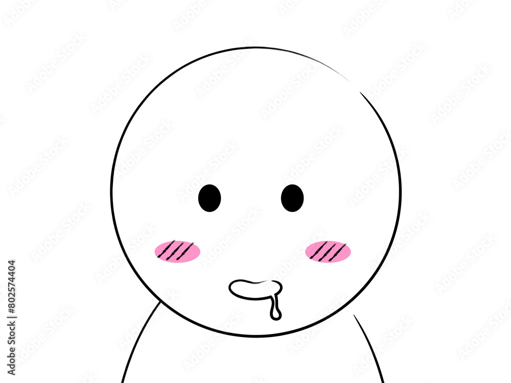 Obraz premium 表情 美味しそう