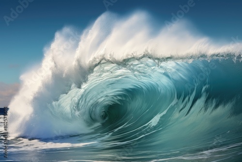Powerful ocean wave crashing © Balaraw