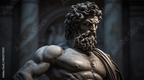 Powerful ancient greek statue