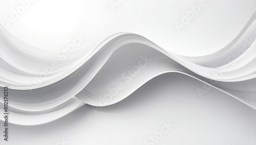 Wallpaper Mural abstract white wave background. Minimalistic white wave background Torontodigital.ca