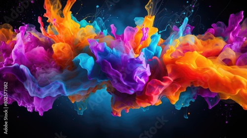 Vibrant abstract paint splash © Balaraw