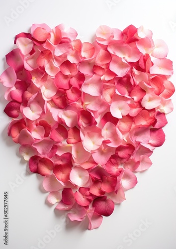 Wallpaper Mural heart shaped rose petals Torontodigital.ca