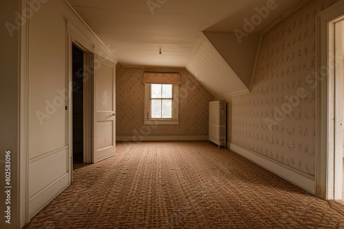 photo of room with carpet in it - generative ai © Nia™
