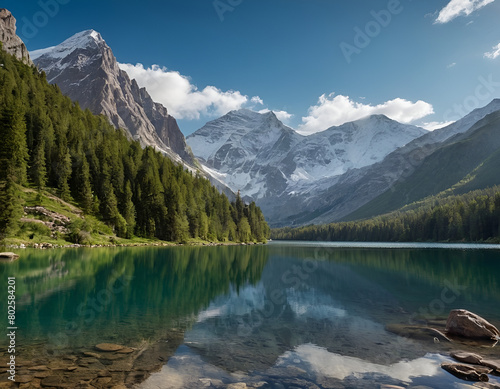 lake in the mountains © ART Forge