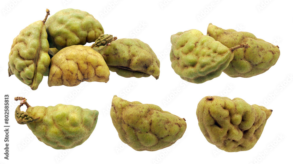 Fototapeta premium Cynometra cauliflora fruit isolated on white background 