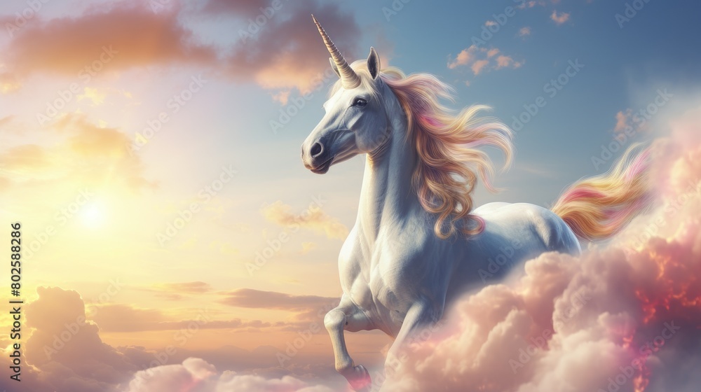 Majestic unicorn in the clouds Majestic unicorn in the clouds