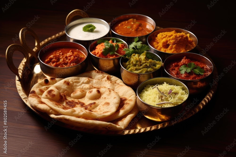 Assortment of traditional indian dishes Assortment of traditional indian dishes