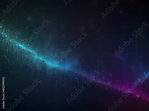 digital abstract blue background with stars
