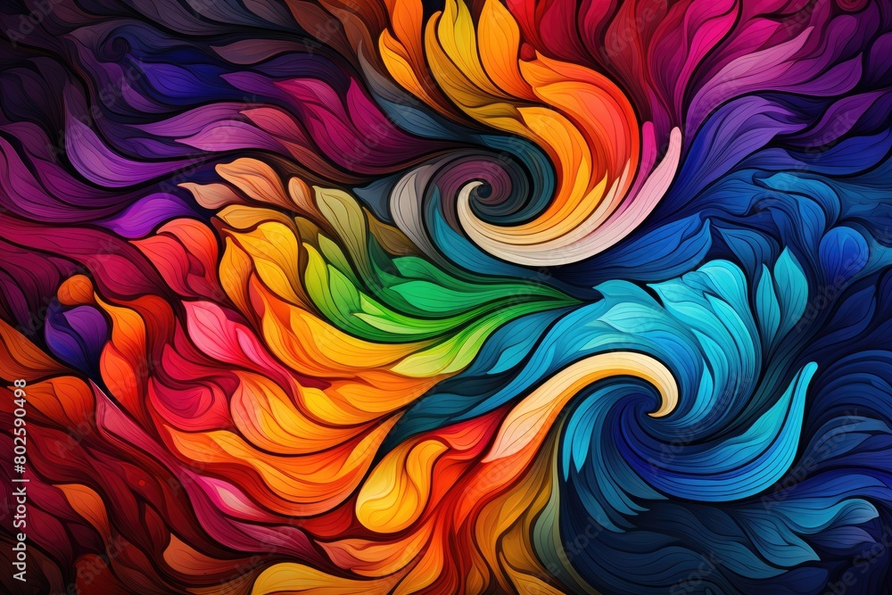Vibrant abstract swirling colors Vibrant abstract swirling colors