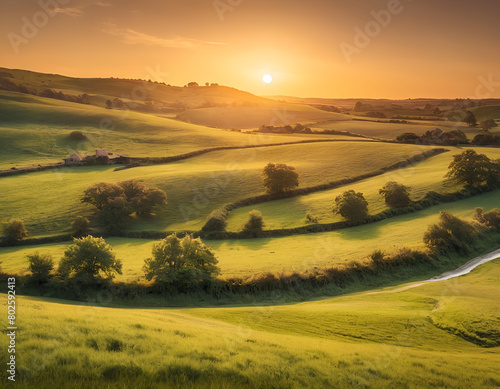 sunrise over the field © ART Forge