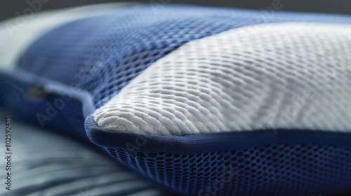 A smart pillow that adjusts its firmness and height to match the users sleeping position for maximum comfort.. photo
