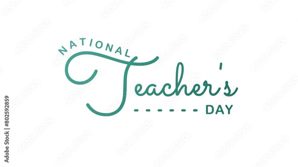 National Teacher's Day Text Animation. Great for National Teacher's Day Celebrations, for banner, social media feed wallpaper stories. National Teacher's Day Text Animation. Great for National Teacher's Day Celebrations, for banner, social media feed wallpaper stories.