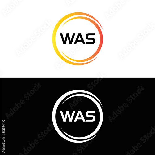 Free Download WAS set ,WAS logo. W A S design. White WAS letter. WAS, W A S letter logo design. Initial letter WAS letter logo set, linked circle uppercase monogram logo. W A S letter logo vector design.	 - GFXLoad