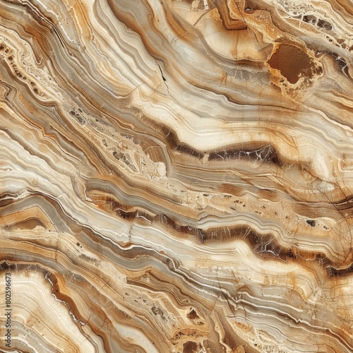 Natural Wood Brown Marble Texture Seamless Pattern