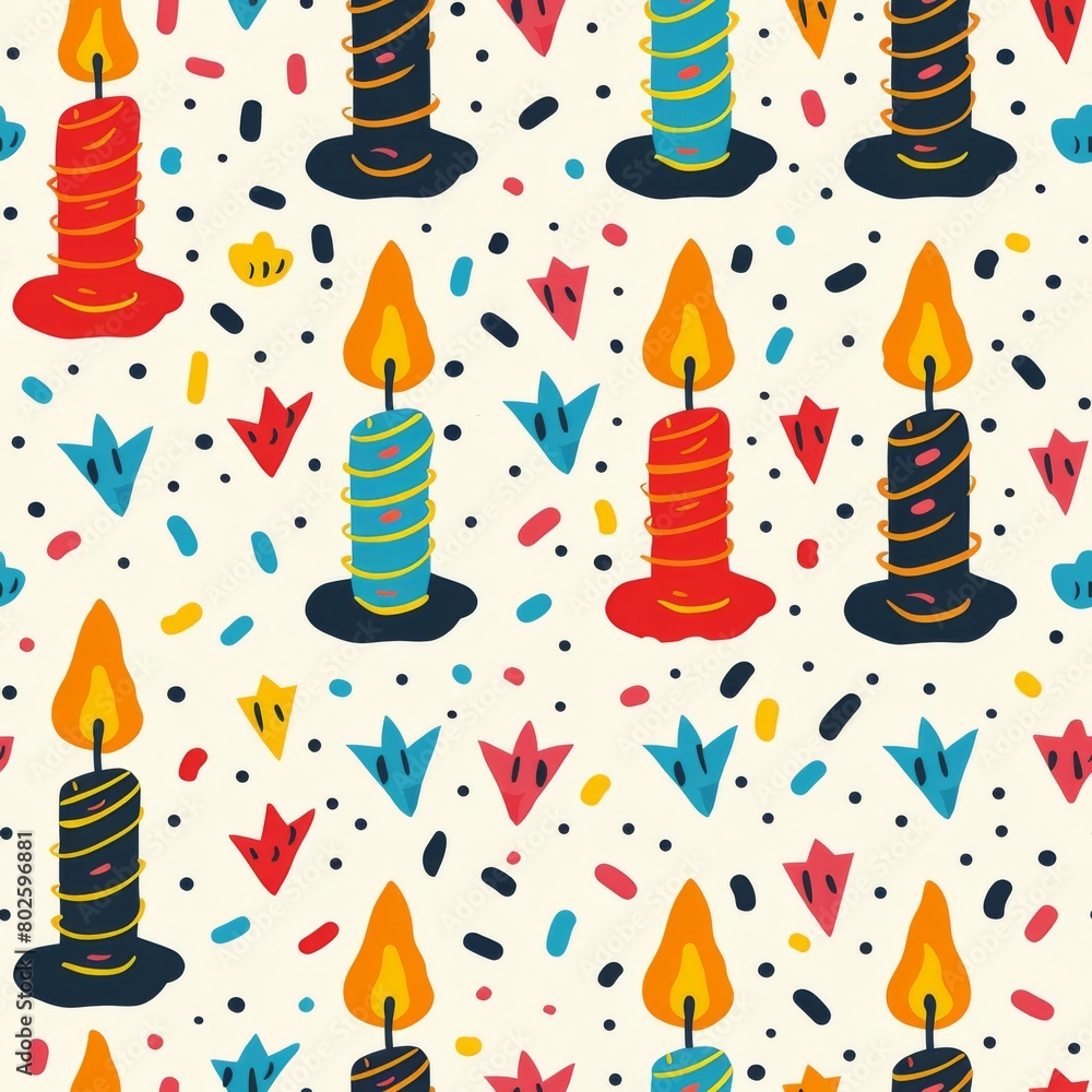 Simple Seamless Birthday Themed Pattern
Simple Seamless Birthday Themed Pattern