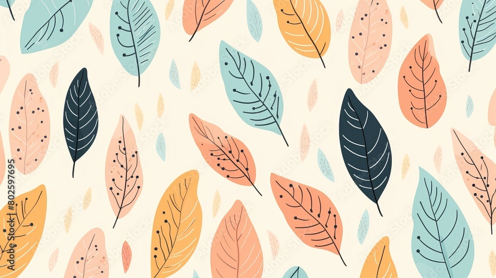 seamless pattern with leaves seamless pattern with leaves