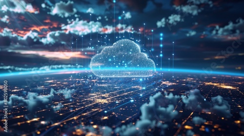 cloud computing Where the virtual landscape provides scalable infrastructure It facilitates the smooth exchange of data and storage on a global scale.
