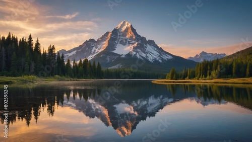 reflection in the mountains Alpine Majesty A Glimpse into Nature s Grandeur