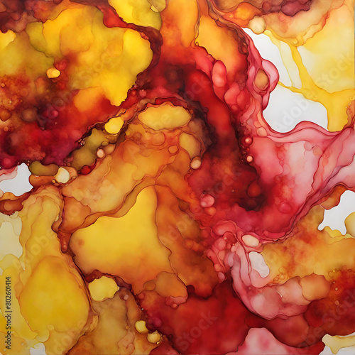 red and yellow background