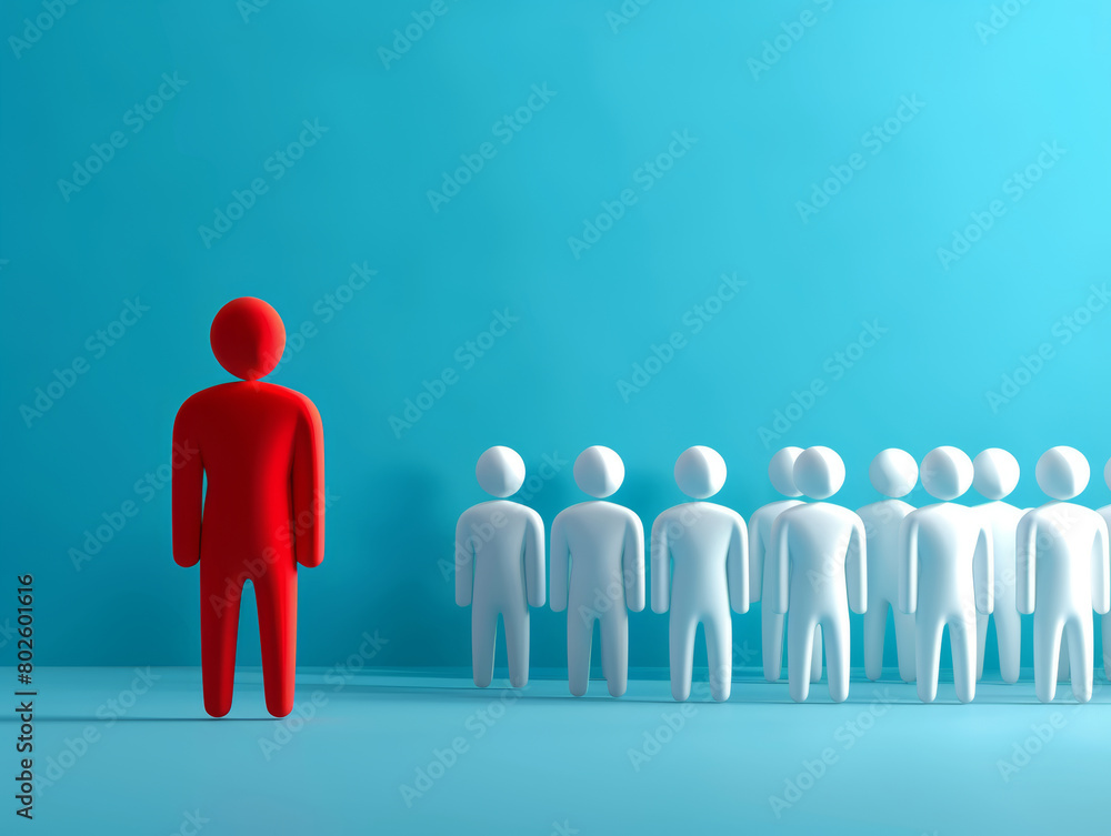 leadership conceptual, outstanding from others, copyspace area, no people - ai leadership conceptual, outstanding from others, copyspace area, no people - ai