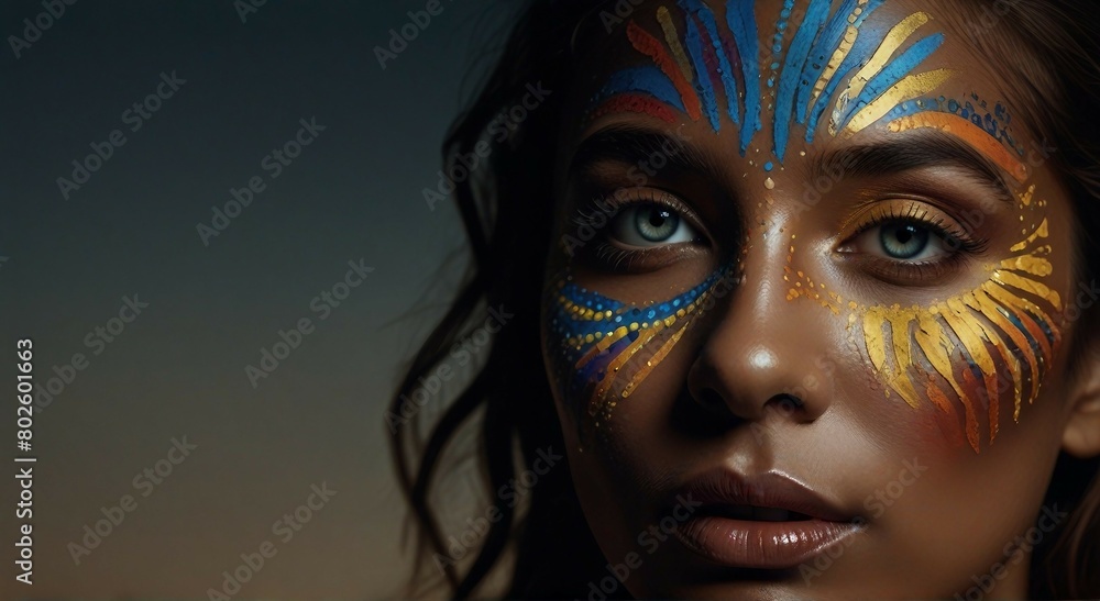portrait of a woman with makeup portrait of a woman with makeup
