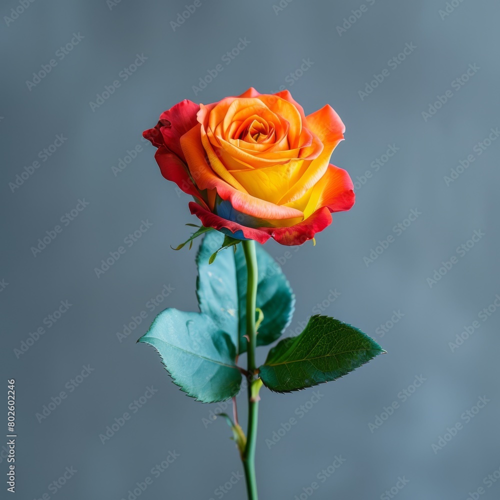 Red rose on green background, isolated Nature's beauty in a single blossom, symbolizing love and romance Perfect gift for Valentine's Day Red rose on green background, isolated Nature's beauty in a single blossom, symbolizing love and romance Perfect gift for Valentine's Day