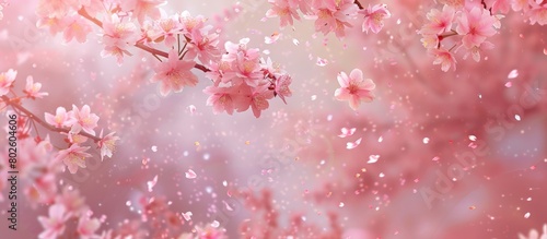 Background of cherry blossoms
