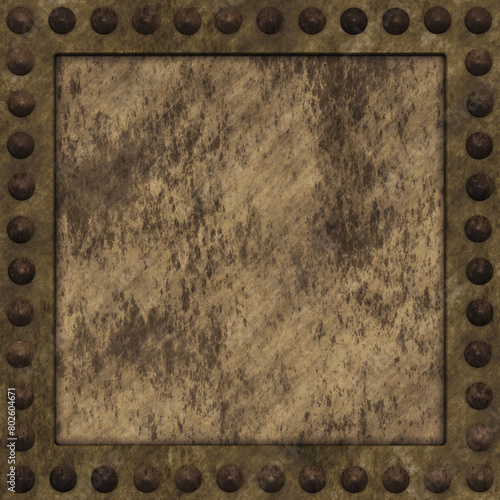 steampunk frame or border