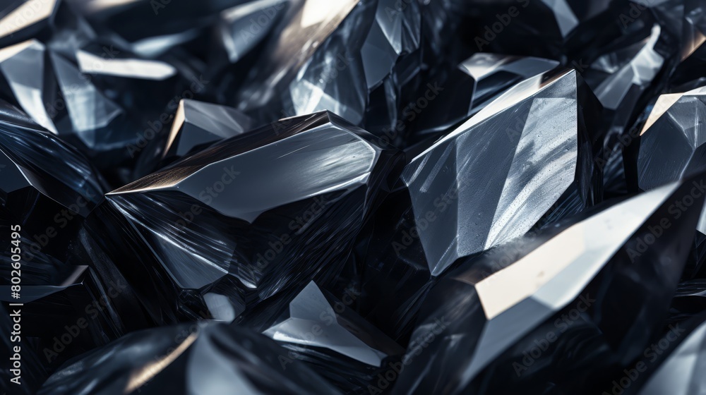 Close-up of obsidian showing glossy and glassy texture, ideal for sleek and modern designs, Close-up of obsidian showing glossy and glassy texture, ideal for sleek and modern designs,