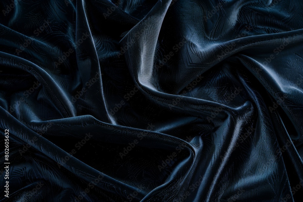 Fototapeta premium Luxurious Black Silk Fabric Texture