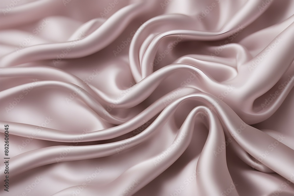 A piece of pink fabric with a smooth texture A piece of pink fabric with a smooth texture