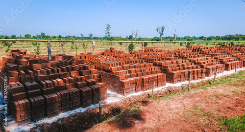 bricks dried in the sun