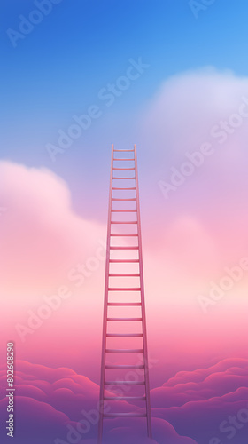 Ladder to the sky, symbolizing the upward journey of success and progress