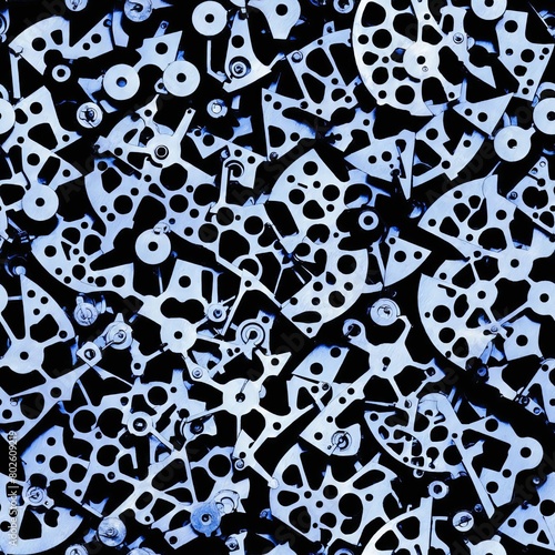 Machinery Seamless Pattern Background