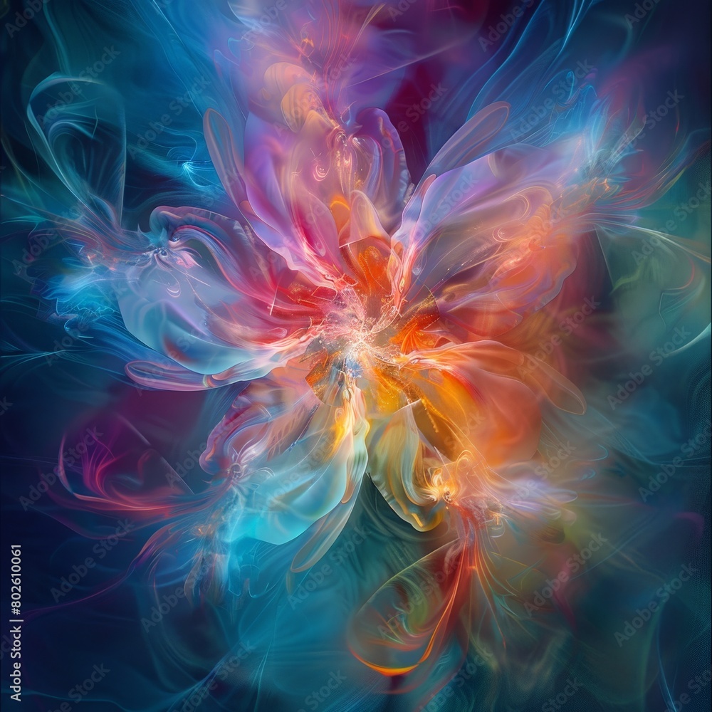The image is an abstract painting The image is an abstract painting