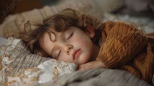 A child sleeping peacefully, oblivious to the worries of the world