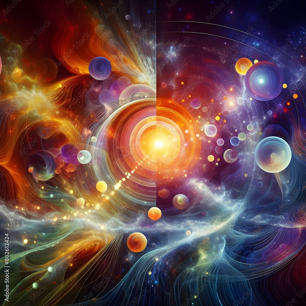 Fusion flare abstract colorful shapes background display of vibrant hues and dynamic patterns Fusion flare abstract colorful shapes background display of vibrant hues and dynamic patterns