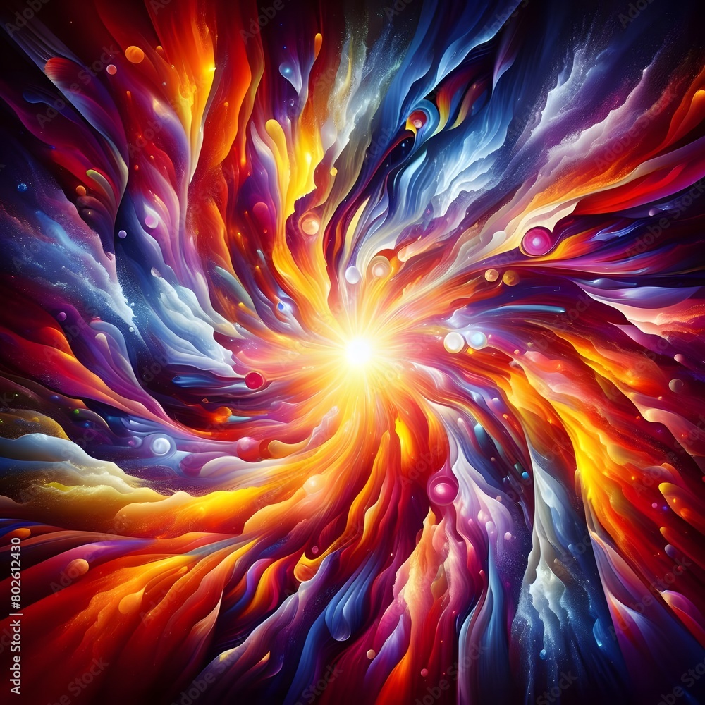 Fusion flare abstract colorful shapes background display of vibrant hues and dynamic patterns Fusion flare abstract colorful shapes background display of vibrant hues and dynamic patterns