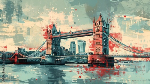 illustration of London Bridge UK