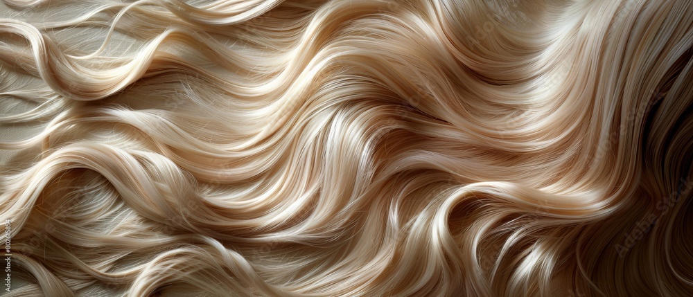 Elegant hair waves, blonde high-fashion statement Elegant hair waves, blonde high-fashion statement