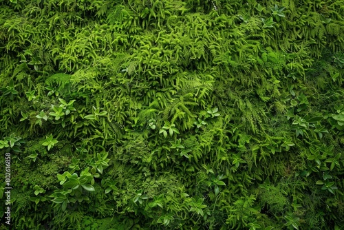 Moss background, green moss background, Green background, Moss, Background, Wallpaper, Texture - generative ai