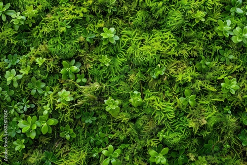 Moss background, green moss background, Green background, Moss, Background, Wallpaper, Texture - generative ai © Nia™