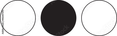 circle geometric shape minimal outline