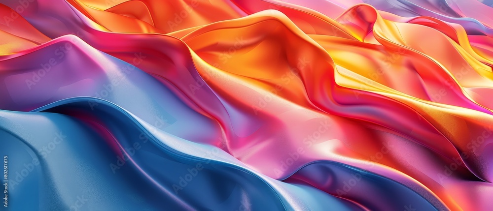 Modern abstract 3D rendering, vibrant art concept Modern abstract 3D rendering, vibrant art concept